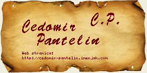 Čedomir Pantelin vizit kartica